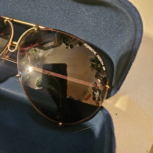 Porsche Design Aviator Sunglasses - Dark Smoke Lenses - Picture 2 of 5